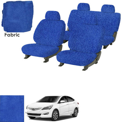 Crokrok Fabric Car Seat Cover For Hyundai Verna 4S(Front Detachable Headrest, Mono Back Seat, With Back Seat Arm Rest, 5 Seater, 2 Back Seat Head Rests)