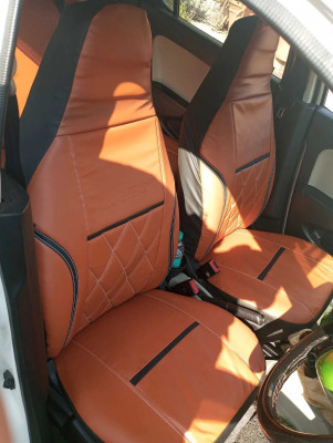 srq Leather Car Seat Cover For Maruti Alto 800(Fixed Head Rest, Mono Back Seat, Without Back Seat Arm Rest, 5 Seater, 2 Back Seat Head Rests)