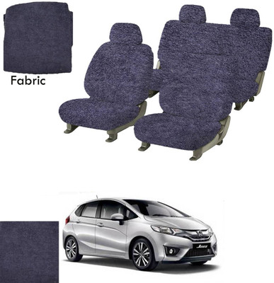 Crokrok Fabric Car Seat Cover For Honda Jazz(Front Detachable Headrest, Mono Back Seat, With Back Seat Arm Rest, 5 Seater, 2 Back Seat Head Rests)