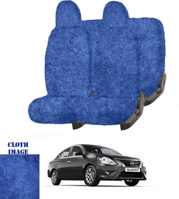 REPLEY Cotton Car Seat Cover For Nissan Sunny(Front Detachable Headrest, Without Back Seat Arm Rest, 5 Seater, 2 Back Seat Head Rests)
