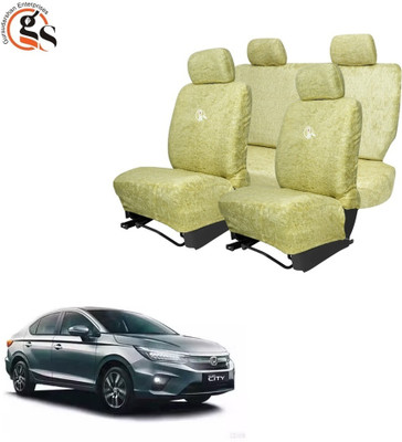 GSE Cotton Car Seat Cover For Honda City 1.3/1.5(All Detachable Headrest, Mono Back Seat, With Back Seat Arm Rest, 5 Seater, 2 Back Seat Head Rests)
