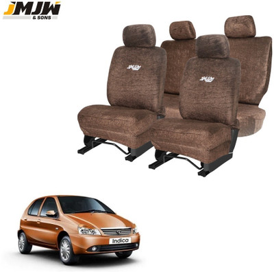 JMJW & SONS Cotton Car Seat Cover For Tata Indica(Front Detachable Headrest, Mono Back Seat, Without Back Seat Arm Rest, 5 Seater)