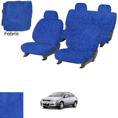 Crokrok Fabric Car Seat Cover For Daewoo Cielo(Front Detachable Headrest, Mono Back Seat, With Back Seat Arm Rest, 5 Seater, 2 Back Seat Head Rests)