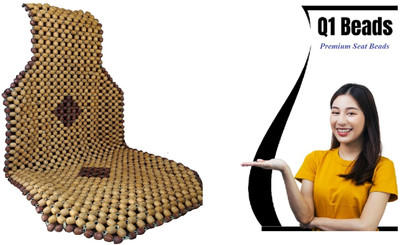 Q1 Beads Wooden Car Seat Cover For Tata Swift(Without Back Seat Arm Rest, 4 Seater)