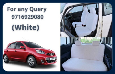 Chiefride Cotton Car Seat Cover For Nissan Micra(All Detachable Headrest, Without Back Seat Arm Rest, 5 Seater, 2 Back Seat Head Rests)