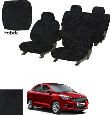 Crokrok Fabric Car Seat Cover For Ford Aspire(Front Detachable Headrest, Mono Back Seat, With Back Seat Arm Rest, 5 Seater, 2 Back Seat Head Rests)