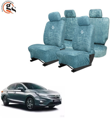 GSE Cotton Car Seat Cover For Honda City 1.3/1.5(All Detachable Headrest, Mono Back Seat, With Back Seat Arm Rest, 5 Seater, 2 Back Seat Head Rests)