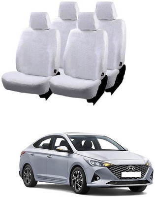 Autohug Cotton Car Seat Cover For Hyundai Verna Fluidic(All Detachable Headrest, Mono Back Seat, With Back Seat Arm Rest, 5 Seater, 2 Back Seat Head Rests)