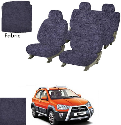 Crokrok Fabric Car Seat Cover For Toyota Etios(Front Detachable Headrest, Mono Back Seat, With Back Seat Arm Rest, 5 Seater, 2 Back Seat Head Rests)