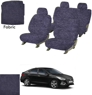 Crokrok Fabric Car Seat Cover For Hyundai Verna(Front Detachable Headrest, Mono Back Seat, With Back Seat Arm Rest, 5 Seater, 2 Back Seat Head Rests)