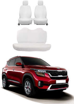 Autoxygen Cotton Car Seat Cover For Kia Seltos(Front Detachable Headrest, Without Back Seat Arm Rest, 5 Seater, 2 Back Seat Head Rests)