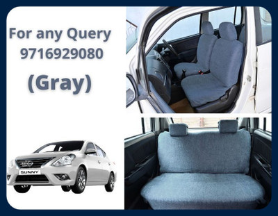 Chiefride Cotton Car Seat Cover For Nissan Sunny(All Detachable Headrest, With Back Seat Arm Rest, 5 Seater, 2 Back Seat Head Rests)