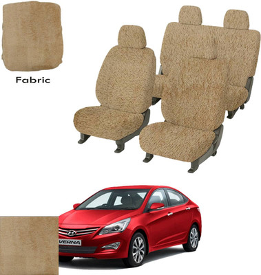 Crokrok Fabric Car Seat Cover For Hyundai Verna Fluidic(Front Detachable Headrest, Mono Back Seat, With Back Seat Arm Rest, 5 Seater, 2 Back Seat Head Rests)