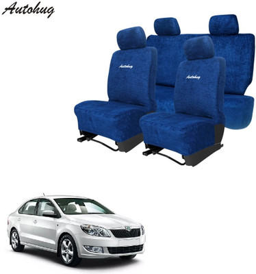 Autohug Cotton Car Seat Cover For Skoda Rapid(All Detachable Headrest, Mono Back Seat, With Back Seat Arm Rest, 5 Seater, 2 Back Seat Head Rests)