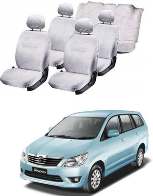 Autohug Cotton Car Seat Cover For Toyota Innova Crysta(All Detachable Headrest, Split Back Seat, Without Back Seat Arm Rest, 7 Seater, 2 Back Seat Head Rests)