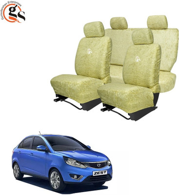 GSE Cotton Car Seat Cover For Tata Zest(Front Detachable Headrest, Mono Back Seat, Without Back Seat Arm Rest, 5 Seater)