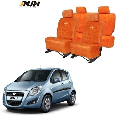 JMJW & SONS Cotton Car Seat Cover For Maruti Ritz(Front Detachable Headrest, Split Back Seat, Without Back Seat Arm Rest, 5 Seater, 2 Back Seat Head Rests)