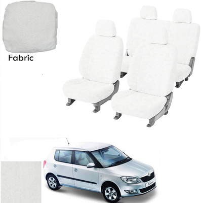 Crokrok Fabric Car Seat Cover For Ford Fabia(Front Detachable Headrest, Mono Back Seat, With Back Seat Arm Rest, 5 Seater, 2 Back Seat Head Rests)
