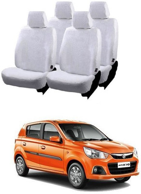 Autohug Cotton Car Seat Cover For Maruti Alto K10(All Detachable Headrest, Mono Back Seat, Without Back Seat Arm Rest, 5 Seater, 2 Back Seat Head Rests)