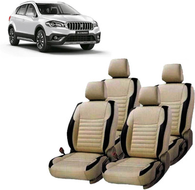 JMDi Leatherette Car Seat Cover For Maruti S-Cross(Fixed Head Rest, Mono Back Seat, With Back Seat Arm Rest, 5 Seater)