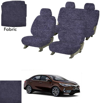 Crokrok Fabric Car Seat Cover For Toyota Corolla(Front Detachable Headrest, Mono Back Seat, With Back Seat Arm Rest, 5 Seater, 2 Back Seat Head Rests)