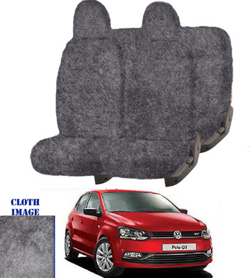 REPLEY Cotton Car Seat Cover For Volkswagen Polo(Front Detachable Headrest, Without Back Seat Arm Rest, 5 Seater, 2 Back Seat Head Rests)