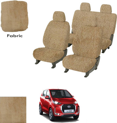 Crokrok Fabric Car Seat Cover For Datsun Redi-GO(Front Detachable Headrest, Mono Back Seat, With Back Seat Arm Rest, 5 Seater, 2 Back Seat Head Rests)