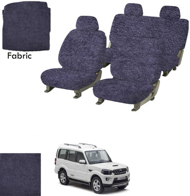 Crokrok Fabric Car Seat Cover For Mahindra New Scorpio(Front Detachable Headrest, Mono Back Seat, With Back Seat Arm Rest, 5 Seater, 2 Back Seat Head Rests)