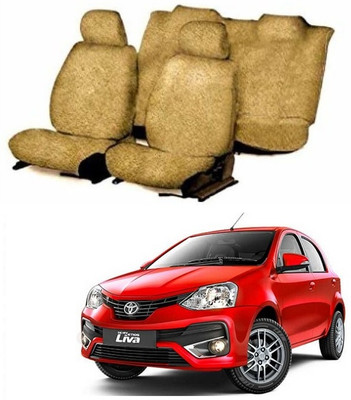 Autohug Cotton Car Seat Cover For Toyota Etios Liva(All Detachable Headrest, Mono Back Seat, Without Back Seat Arm Rest, 5 Seater, 2 Back Seat Head Rests)