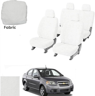 Crokrok Fabric Car Seat Cover For Chevrolet Aveo(Front Detachable Headrest, Mono Back Seat, With Back Seat Arm Rest, 5 Seater, 2 Back Seat Head Rests)
