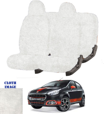 REPLEY Cotton Car Seat Cover For Fiat Abarth Punto(Front Detachable Headrest, Without Back Seat Arm Rest, 5 Seater, 2 Back Seat Head Rests)