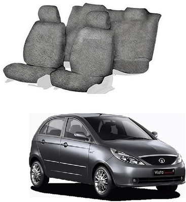 Autohug Cotton Car Seat Cover For Tata Indica Vista(Front Detachable Headrest, Mono Back Seat, Without Back Seat Arm Rest, 5 Seater)