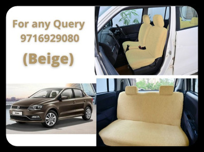 Chiefride Cotton Car Seat Cover For Volkswagen Ameo(All Detachable Headrest, With Back Seat Arm Rest, 5 Seater, 2 Back Seat Head Rests)