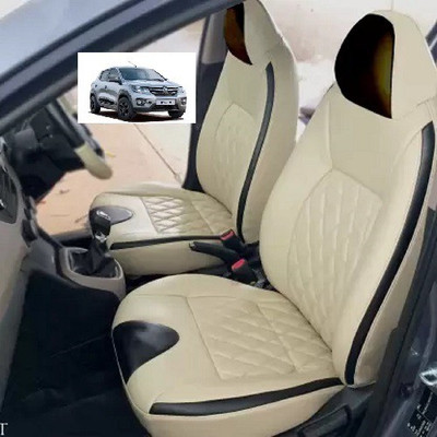 autodesign PU Leather Car Seat Cover For Renault Kwid(Fixed Head Rest, Mono Back Seat, Without Back Seat Arm Rest, 5 Seater, 2 Back Seat Head Rests)