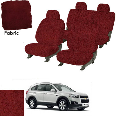 Crokrok Fabric Car Seat Cover For Chevrolet Captiva(Front Detachable Headrest, Mono Back Seat, With Back Seat Arm Rest, 5 Seater, 2 Back Seat Head Rests)