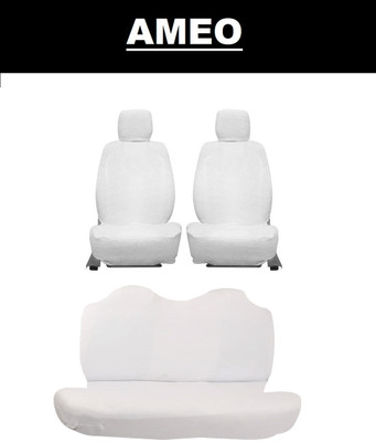 Autoxygen Cotton Car Seat Cover For Volkswagen Ameo(Front Detachable Headrest, Mono Back Seat, Without Back Seat Arm Rest, 5 Seater, 2 Back Seat Head Rests)