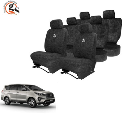 GSE Cotton Car Seat Cover For Toyota Innova Crysta(All Detachable Headrest, Split Back Seat, With Back Seat Arm Rest, 8 Seater, 2 Back Seat Head Rests)