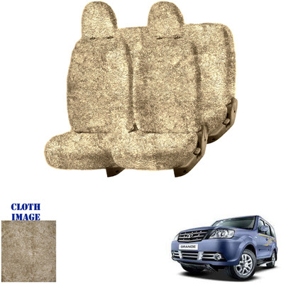 REPLEY Cotton Car Seat Cover For Mahindra Sumo Grand(Front Detachable Headrest, Without Back Seat Arm Rest, 8 Seater, 2 Back Seat Head Rests)