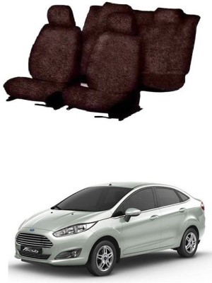 CushionCrafters Cotton Car Seat Cover For Ford Fiesta(All Detachable Headrest, Mono Back Seat, With Back Seat Arm Rest, 5 Seater, 2 Back Seat Head Rests)