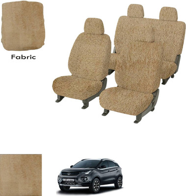 Crokrok Fabric Car Seat Cover For Skoda Nexon(Front Detachable Headrest, Mono Back Seat, With Back Seat Arm Rest, 5 Seater, 2 Back Seat Head Rests)