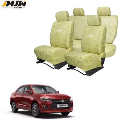 JMJW & SONS Cotton Car Seat Cover For Maruti New Dzire(All Detachable Headrest, Mono Back Seat, With Back Seat Arm Rest, 5 Seater, 2 Back Seat Head Rests)