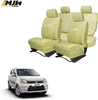 JMJW & SONS Cotton Car Seat Cover For Maruti Alto 800(All Detachable Headrest, Mono Back Seat, Without Back Seat Arm Rest, 5 Seater, 2 Back Seat Head Rests)