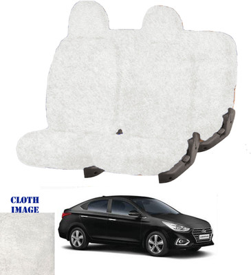 REPLEY Cotton Car Seat Cover For Hyundai Verna(Front Detachable Headrest, Without Back Seat Arm Rest, 5 Seater, 2 Back Seat Head Rests)