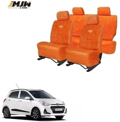 JMJW & SONS Cotton Car Seat Cover For Hyundai Grand i10(Without Back Seat Arm Rest, 5 Seater)