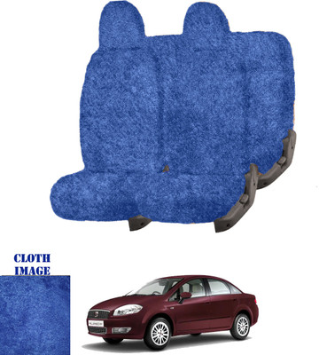 REPLEY Cotton Car Seat Cover For Fiat Linea Classic(Front Detachable Headrest, Without Back Seat Arm Rest, 5 Seater, 2 Back Seat Head Rests)