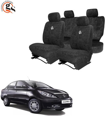 GSE Cotton Car Seat Cover For Tata Manza(All Detachable Headrest, Mono Back Seat, With Back Seat Arm Rest, 5 Seater, 2 Back Seat Head Rests)