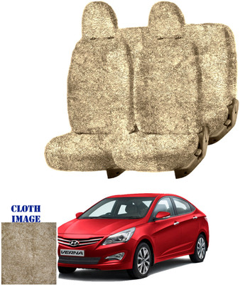 REPLEY Cotton Car Seat Cover For Hyundai Verna Fluidic(Front Detachable Headrest, Without Back Seat Arm Rest, 5 Seater, 2 Back Seat Head Rests)