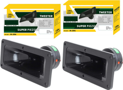 TradeZ Super Piezo 306 TDZ 306 SUPER Tweeter With 200 Watt Output Tweeter Car Speaker(200 W)