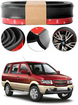 PROEDITION Plastic Car Bumper Guard(Black, Red, Pack of 1, Chevrolet, Tavera)