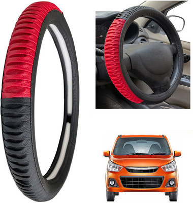 PEEPS STORE Steering Cover For Maruti Alto(Black, Leatherite)